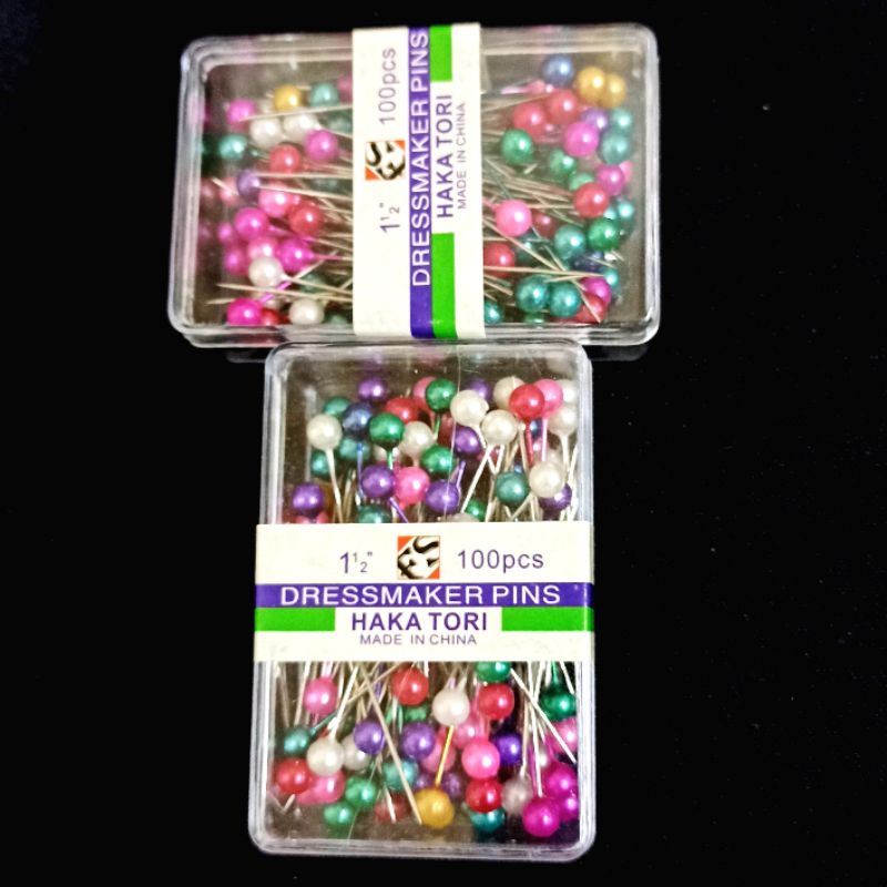 Jarum Pentul Mini + Kotak mika isi 100pcs