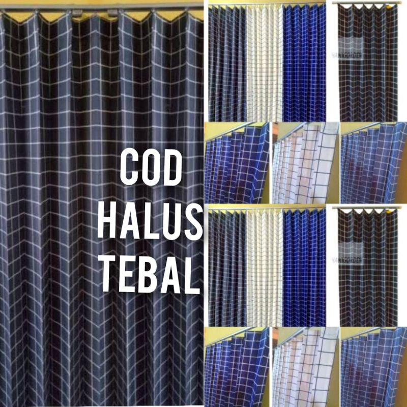 gorden plisket pintu gorden kotak aesthetic gorden jendela kotak hitam