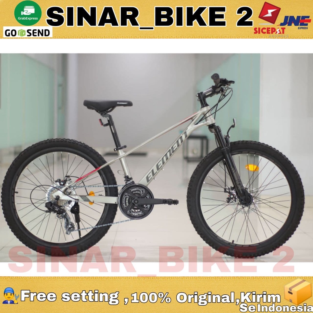 Sepeda Gunung MTB ELEMENT ALUMIX 24 Inch 24 Speed Alloy