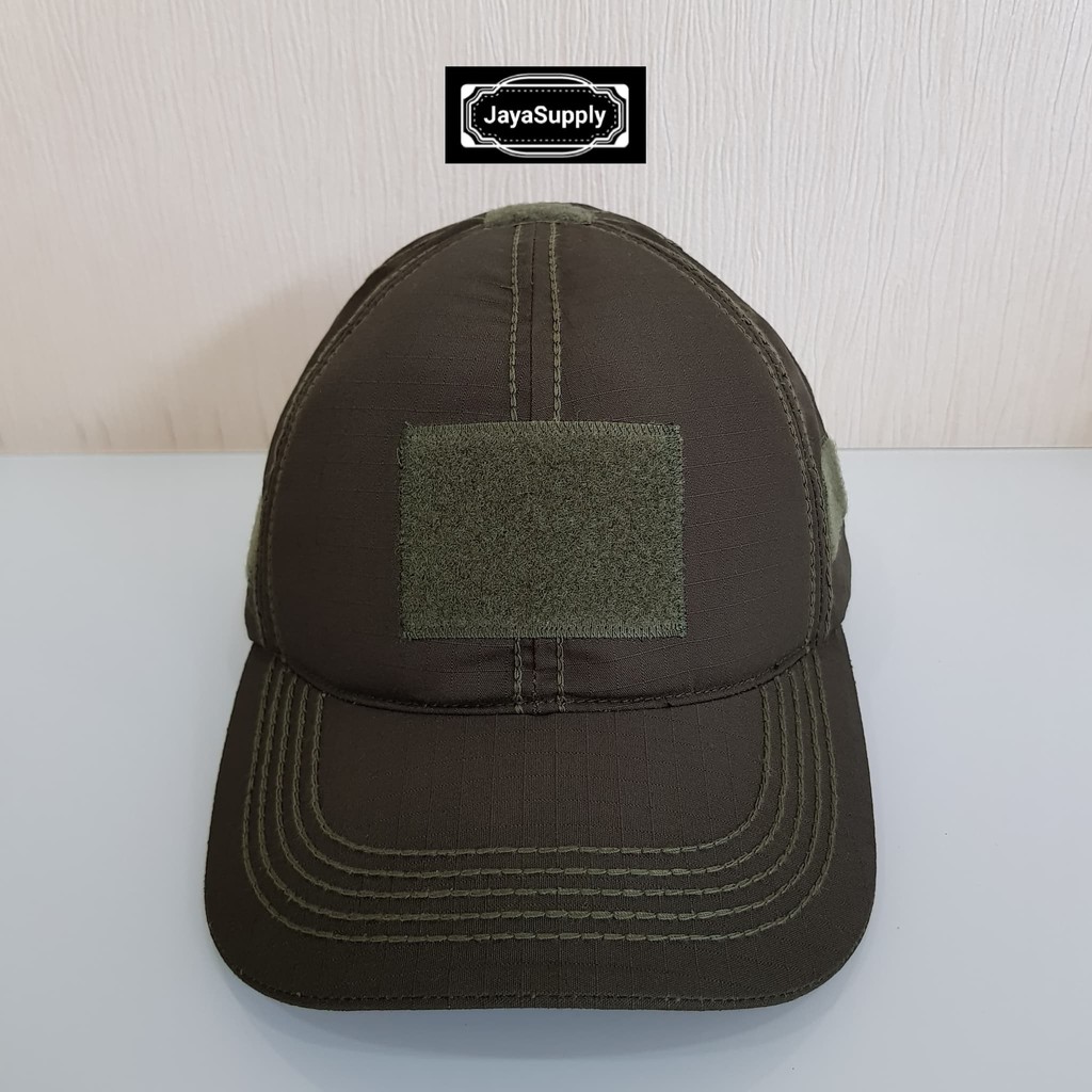 Topi Velcro HIJAU ARMY Tactical Combat Hat Militer Outdoor Rimba PDL