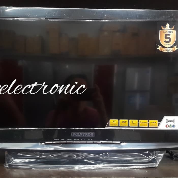 new Tv led polytron 24d123 tabung garansi 5 tahun