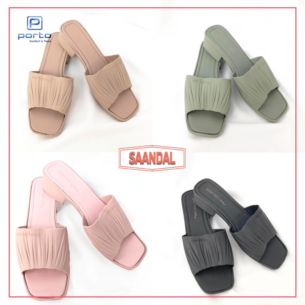 Sepatu Heels Wanita Porto Lady ZEN Model Korea Jelly (BISA SATUAN)