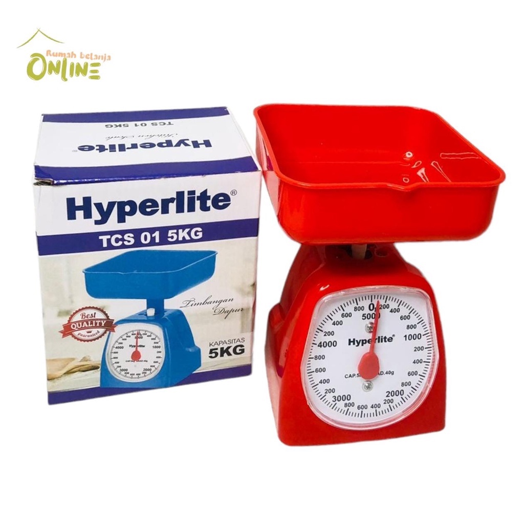 Timbangan Kue Dapur Kitchen Scale Analog Manual Kapasitas 3-5 KG Hyperlite TCS 01