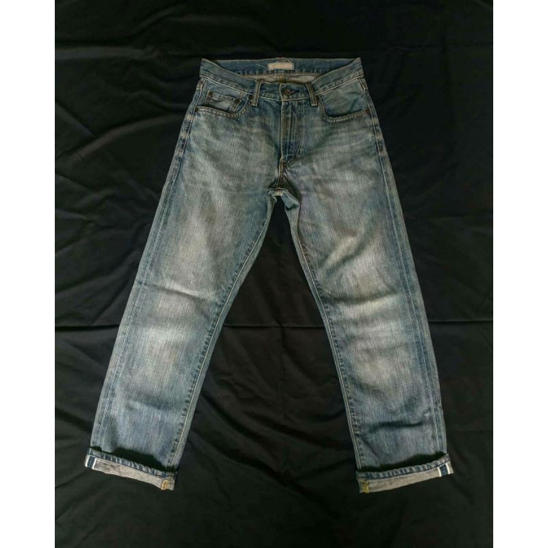 Celana uniqlo selvedge bekas | uniqlo selvedge red line