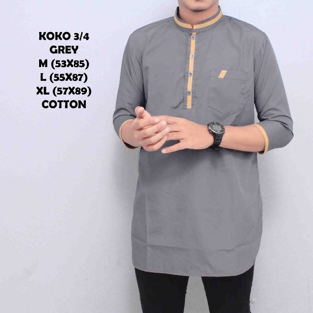 Model Baju Koko Lengan 3/4 - Koko Kurta Koko Pakistan Baju Koko Lengan