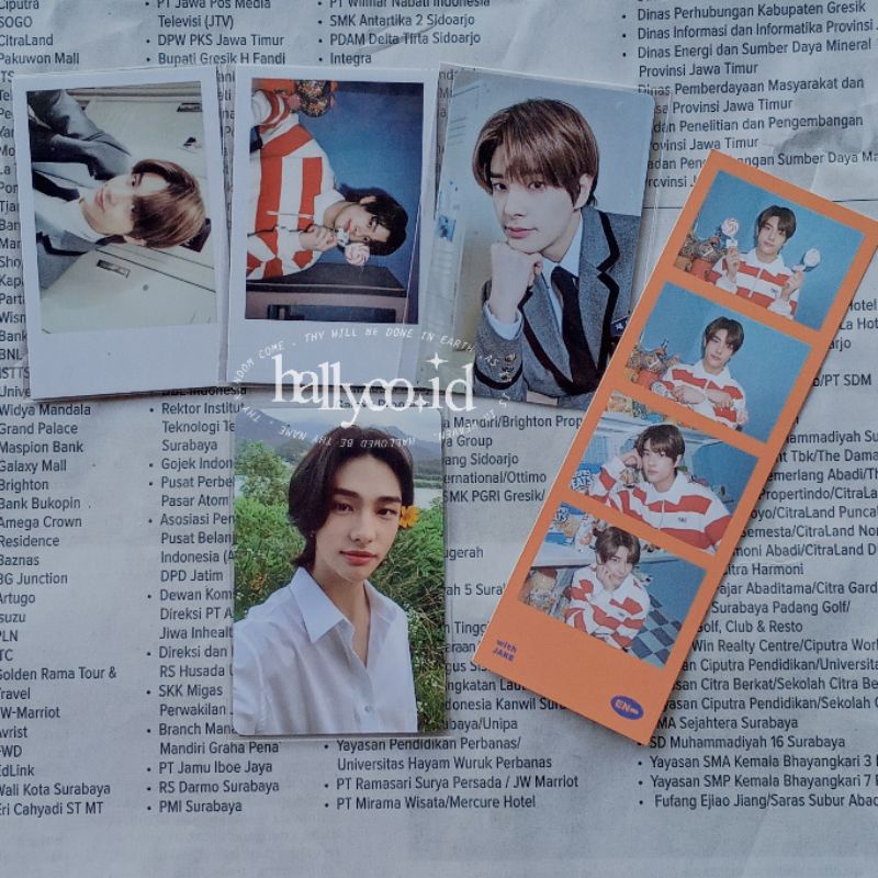 all in booked Photocard ggu ggu set jake & photocard hyunjin noeasy lim