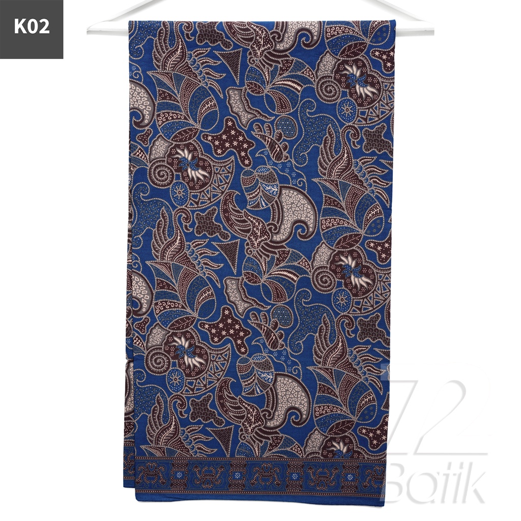 KAIN BATIK PREMIUM Bahan Katun Motif Daun Sirih Warna Hitam 721129 Cap 72 Jarik Jarit Samping Kebat Panjang Batik Katun Modern Premium Bahan Seragam Batik Pernikahan Kantor Keluarga Murah Kamen Jadi Batik Bali Lembaran