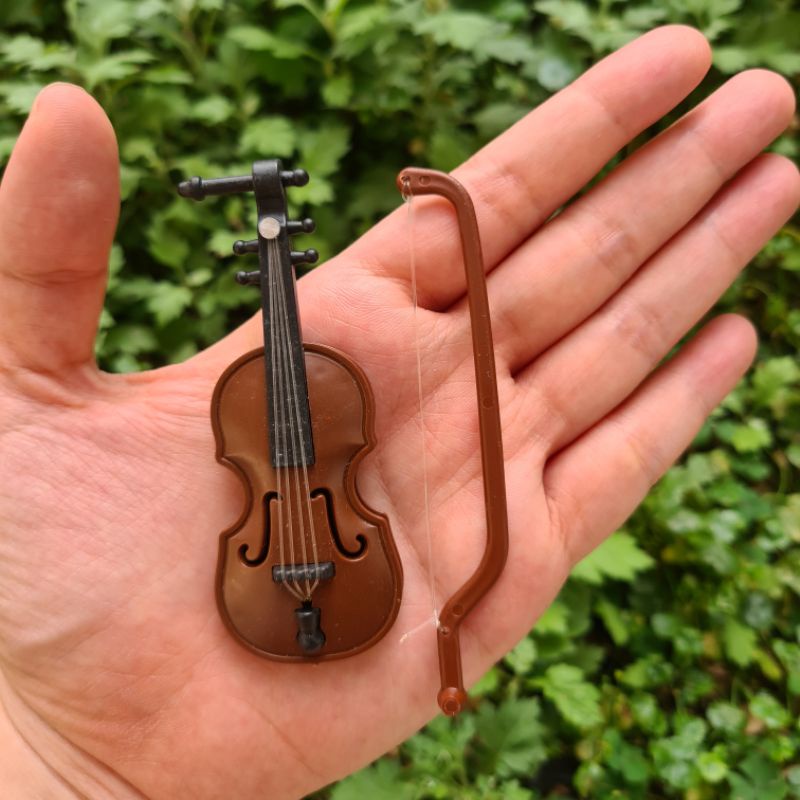 Miniatur Biola / cello for sylvanian / dollhouse / barbie / sfh