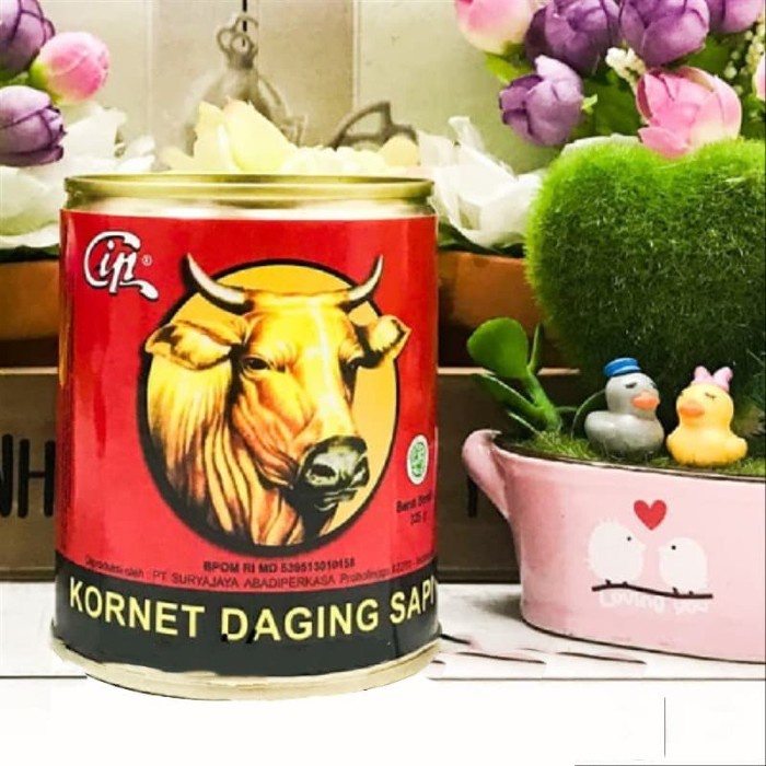 

Da202X6 Cip Corned Beef 325 Gram - Kornet Daging Sapi Olahan Kemasan Kaleng Xa20X1