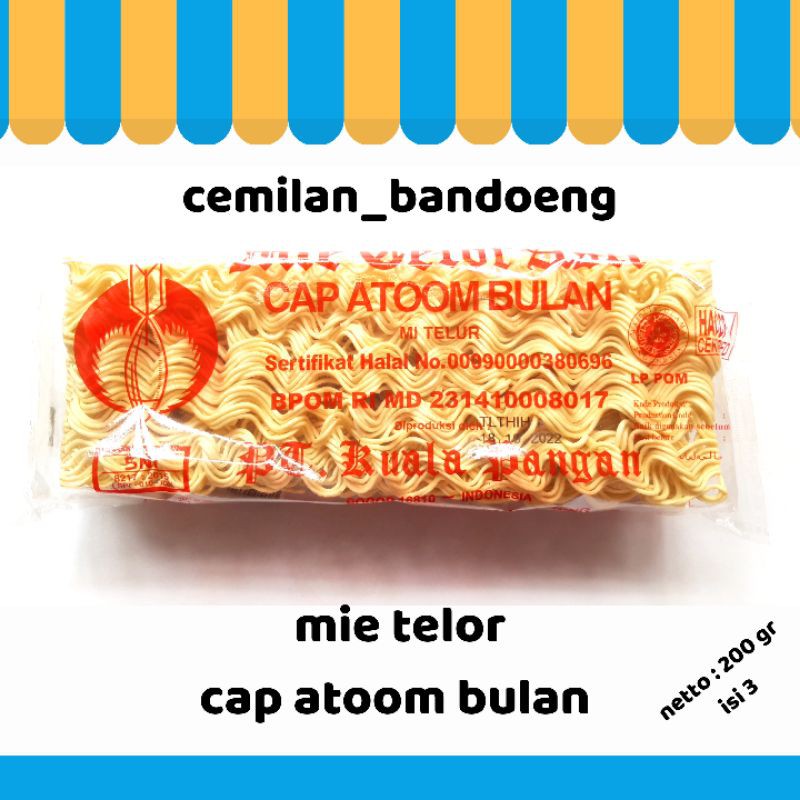 

mie telor asli cap atoom bulan isi 3