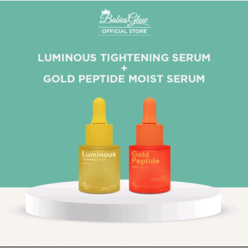 Babies glow Bundling Luminous Tightening Serum + Gold Peptide Moist serum