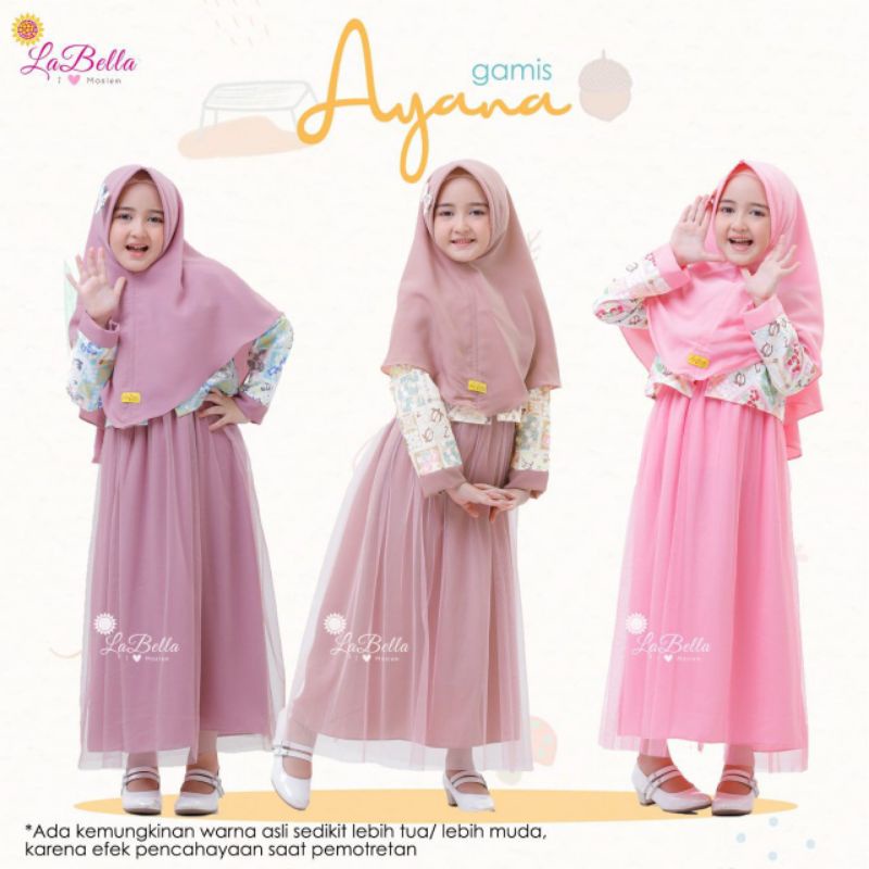SET GAMIS KIDS 3 in 1 Ayana by labella