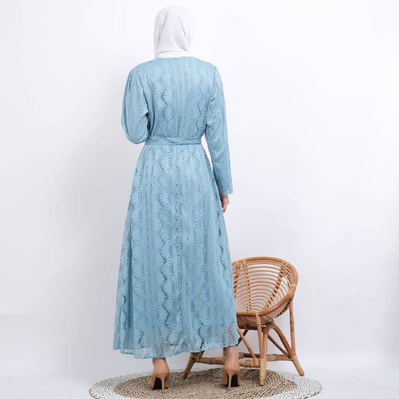 MAXI SHABBY DRESS / DRESS LEBARAN /DRESS BRUKAT