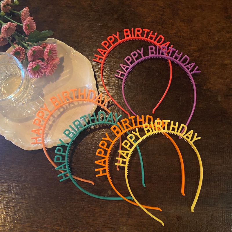 2022 Bando Tulisan Happy Birthday Gaya Korea Untuk Aksesoris Pesta