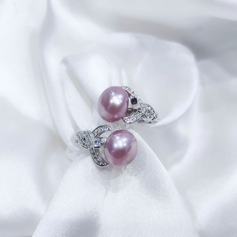 Cincin mutiara tawar asli / Cincin lapis emas 18k / cincin mutiara asli lombok / cincin allsize / mu