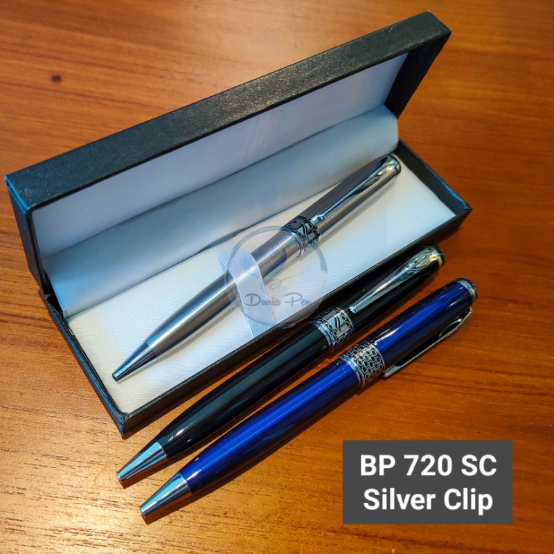 

Pen Metal Ekslusif Model BP 720 Klip Emas dan Silver,. Ballpoint Mewah