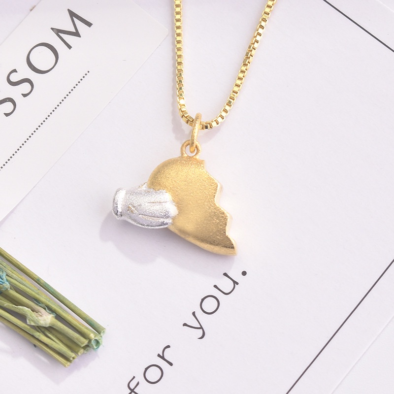 [Ready Stock]Fashion Personalized Love Necklace Creative Magnet Pendant