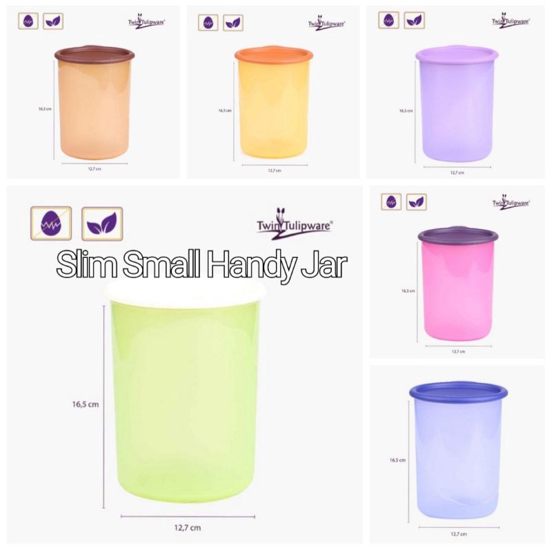 toples slim small handy jar Tulipware
