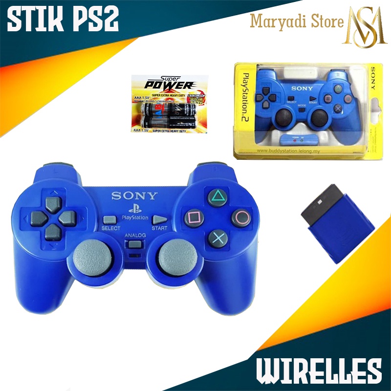 Stick Stik Ps2 Wireless / Stik Ps2 Tanpa Kabel / Stik Ps2 Wireless Warna