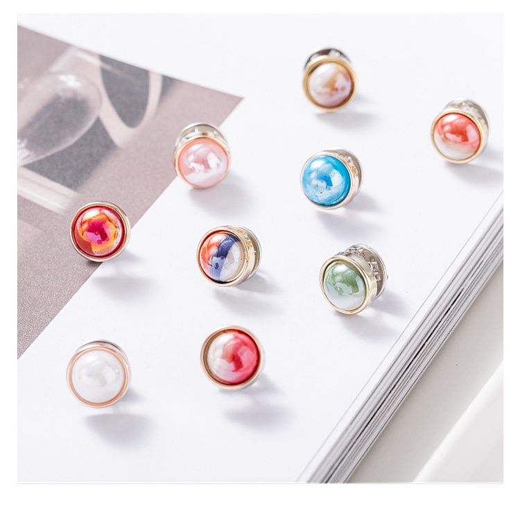 10 Pcs Bros Pin Kecil Anti Silau Gaya Korea Untuk Dekorasi Pakaian