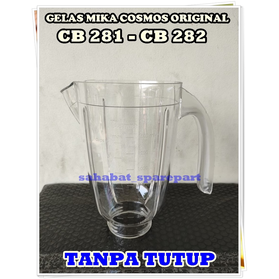 GELAS JAR JUS BAHAN MIKA COSMOS CB 281 / CB 282 ORIGINAL