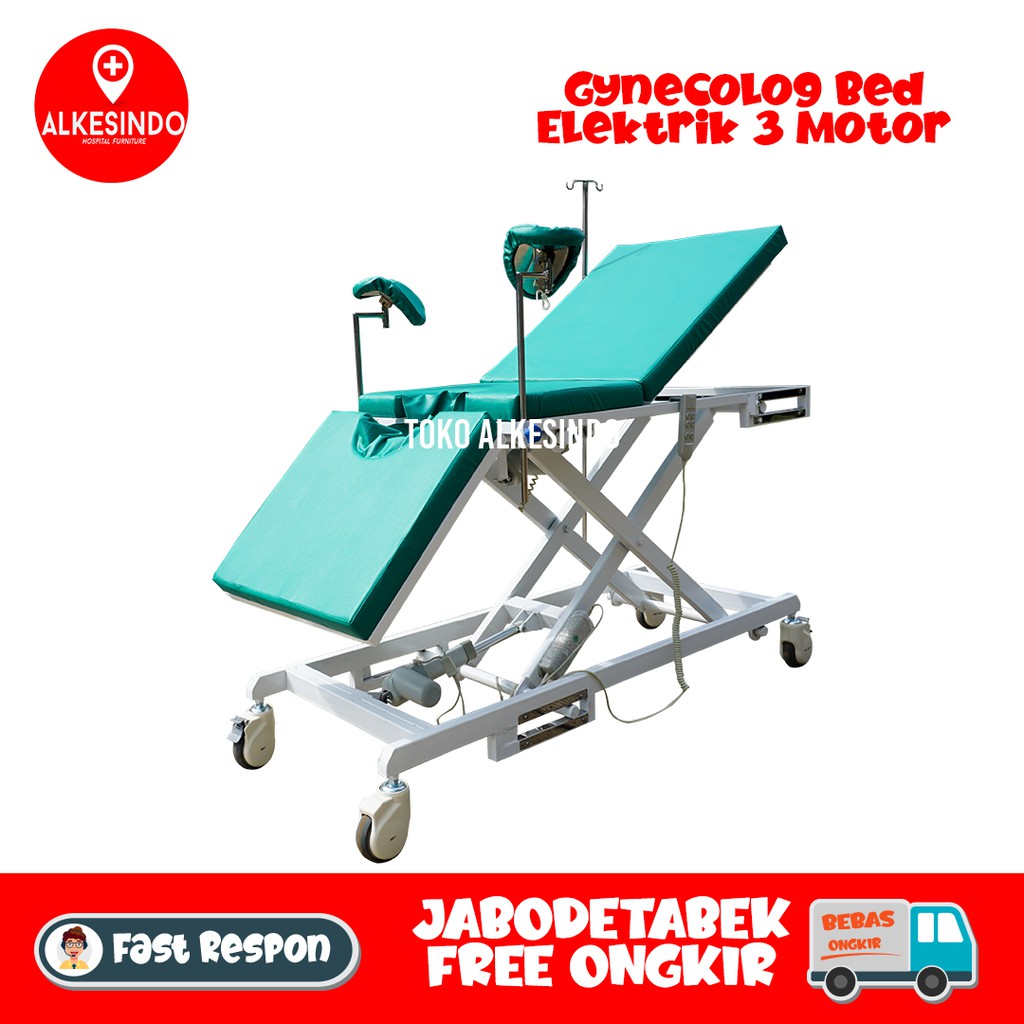 Obgyn bed elektrik ranjang gynecolog elektrik 3 motor