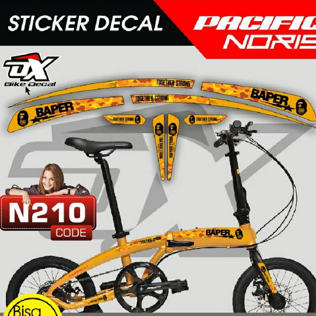 Stiker decal pacific noris seri n210