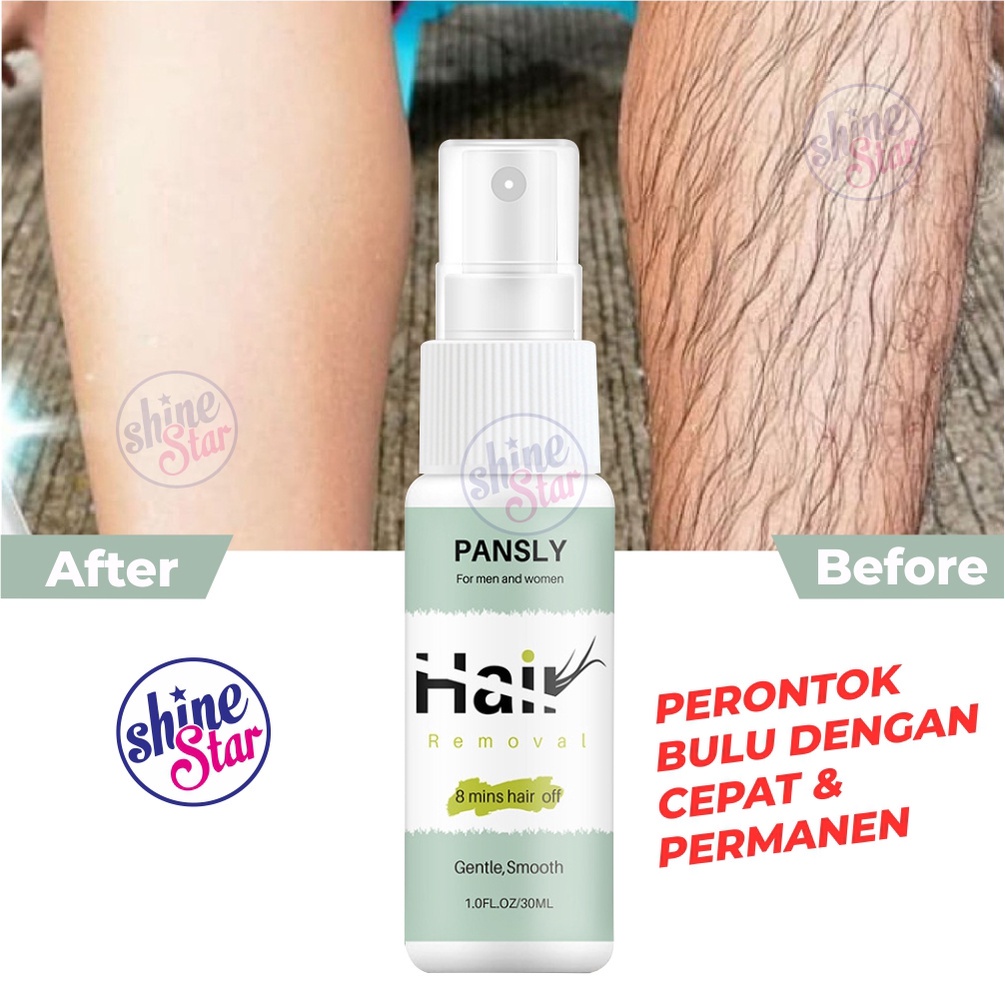 SHINE STAR - [ BISA COD ] PANSLY HAIR REMOVAL PERONTOK BULU TANGAN KAKI DAN KUMIS PERMANEN TANPA RASA SAKIT ORIGINAL