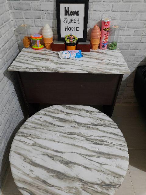 White Marble Premium Glossy Marmer Putih Wallpaper 60cmx5m Meter