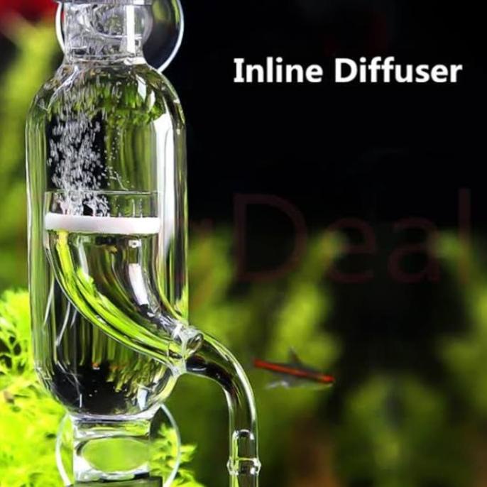 Glass External Co2 Diffuser / Glass Diffuser / Inline Diffuser