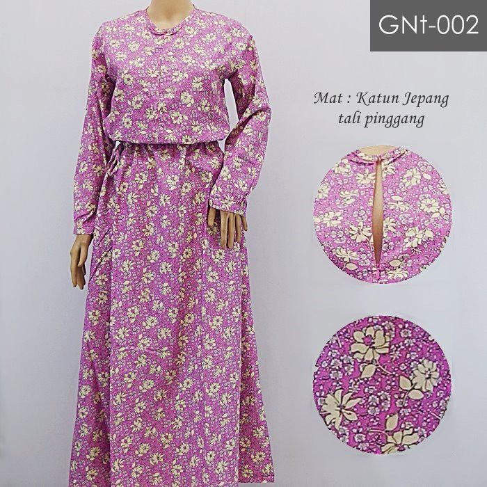 Gamis Katun Jepang pro busui kode GNt