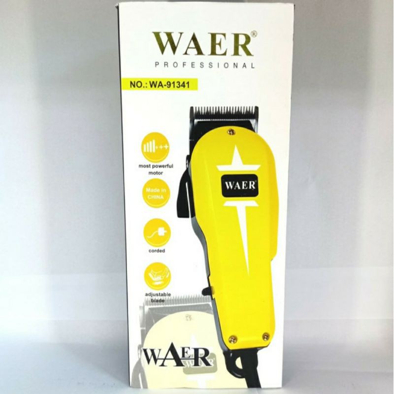 Alat Cukur Rambut Listrik Salon Profesional Waer WA-91341 / Hair Clipper Waer WA 91341