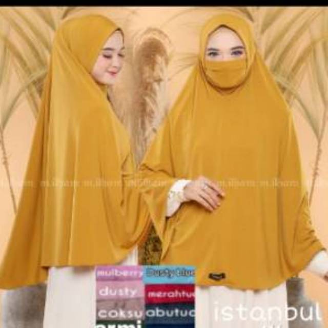 NIQAB HIJAB MASKER XXL JERSEY JOYA PREMIUM