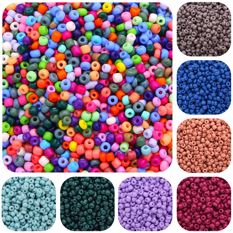 1000 Pcs 3 mm Pernis Padat Bake Pesona Ceko Manik-Manik Kaca DIY Gelang Beads Untuk Temuan Perhiasan Membuat Aksesoris