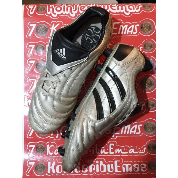 Sepatu Bola ORIGINAL ADIDAS PREDATOR PULSE JADUL FG - Silver/BlackSize EU 44⅔ // 28.5 cm