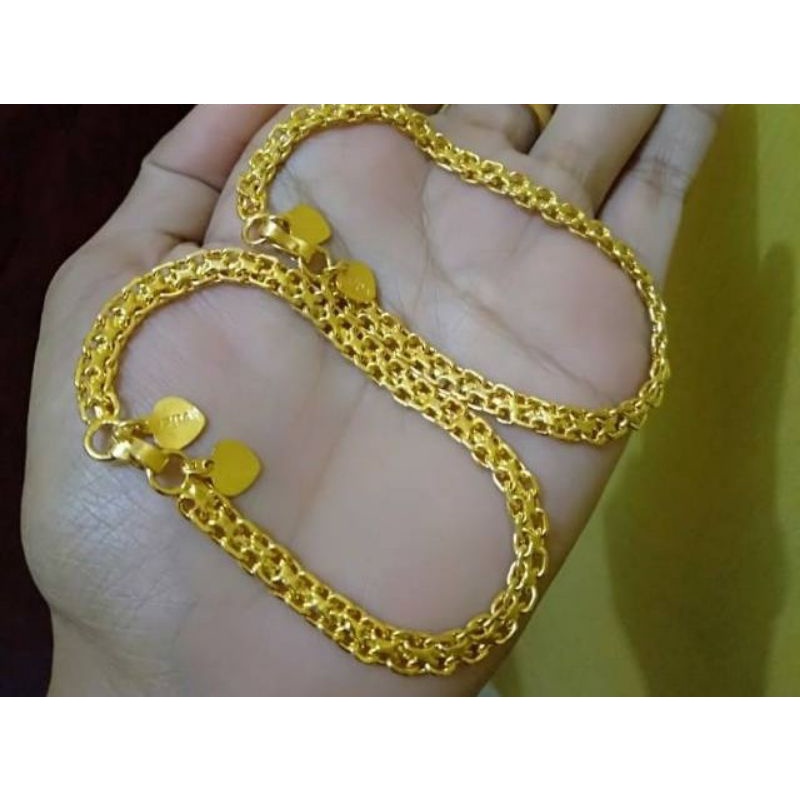 gelang nori lapis emas 24k