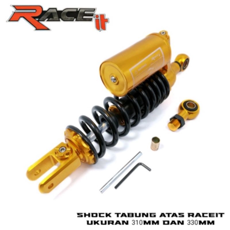 Shockbreaker RACEIT Sport 310mm - 330mm VARIO OLD/NEW MIO/BEAT/SCOOPY dan motor lainnya