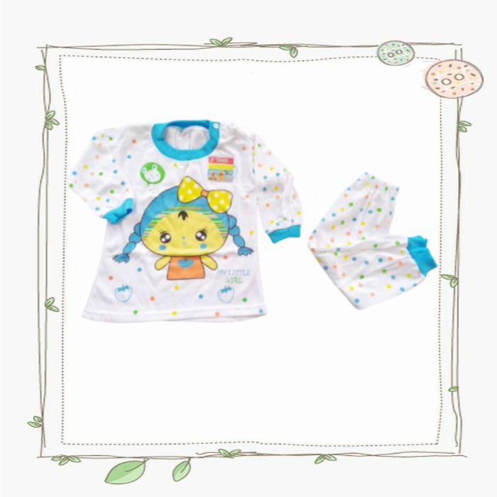 Setelan Baju Tidur Anak Motif Cewe Kepang