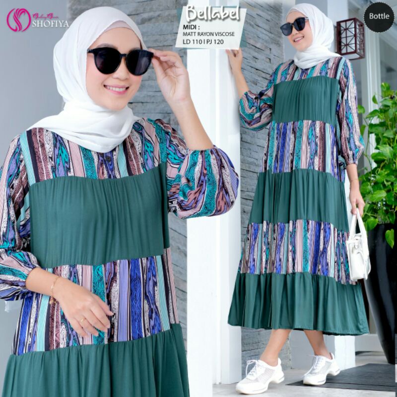 BELLABEL &amp; BELLABEL Switch Midi Dress Ori by Shofiya