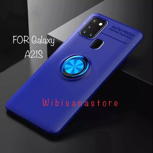 WS95 Original Case Sarung Hp Samsung Galaxy A21S A21 S 2020 Auto Focus Invisible Ring Casing Cover