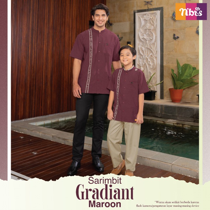 TERBARU BUND KOKO DEWASA NIBRAS SARIMBIT GRADIANT | KOKO ANAK NIBRAS SARIMBIT GRADIANT