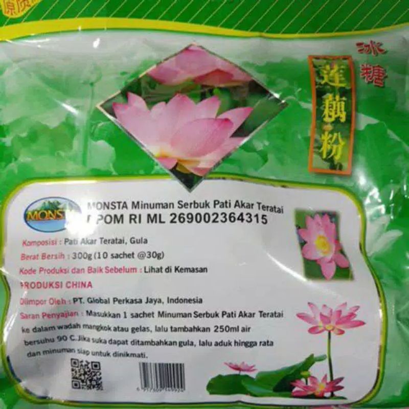 

tepung teratai 1 shaset 30gram isi 10 bungkus