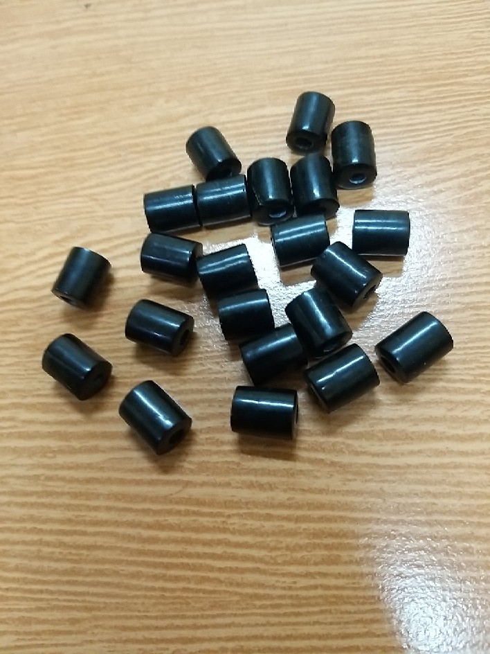 Butiran Blackjade Model Tabung 8mm X 1cm Panjang Bisa Menurut Permintaan