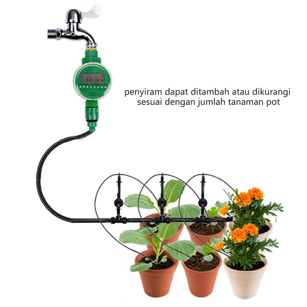 Pengatur Waktu Air Elektronik Otomatis, Pengatur Waktu Irigasi Taman, Pengontrol Air Tanaman Cerdas