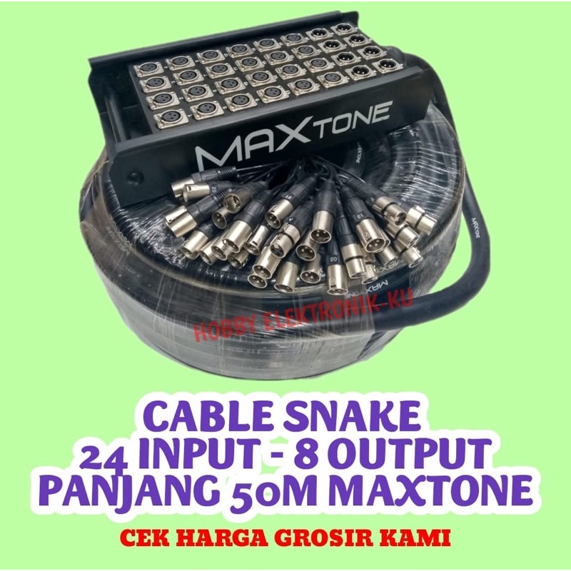 CABLE SNAKE 24 INPUT - 8 OUTPUT PANJANG 50M MAXTONE