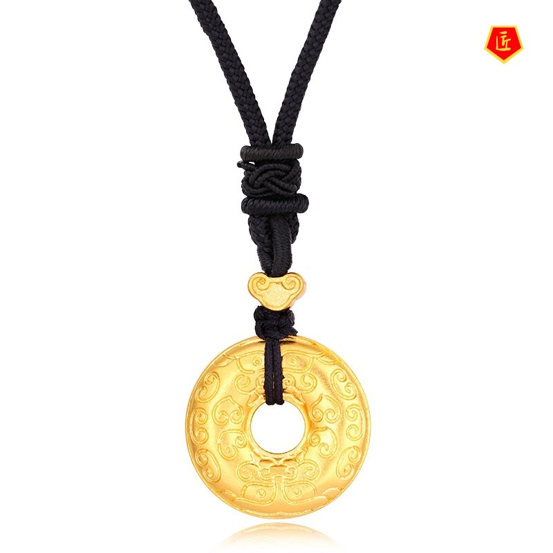 [Ready Stock]Golden Wishes Gluttonous Safety Buckle Pendant