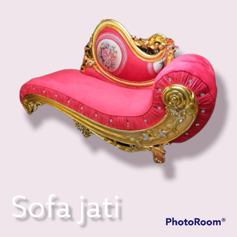 sofa jati - sofa mewah gold - toko kayu jati