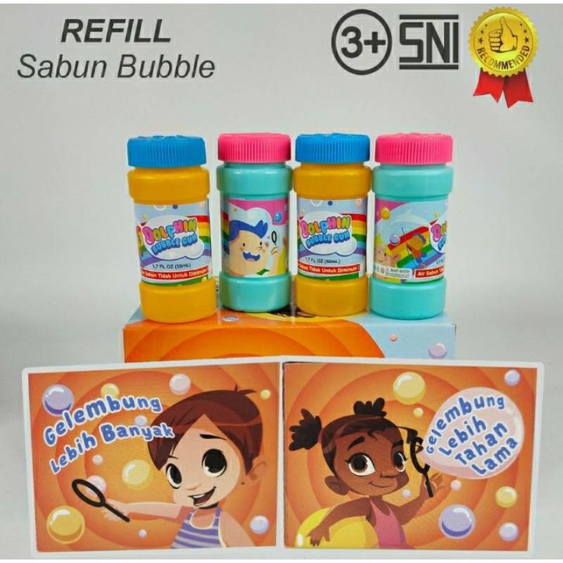 Refill Bubble Gun / Bubble Camera / Isi Ulang Gelembung Balon Sabun