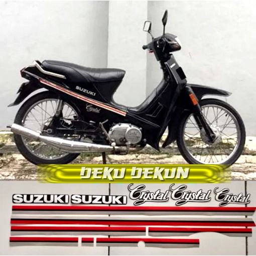 Striping Suzuki Crystal Hitam Tahun 90