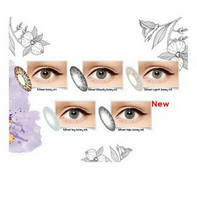 Softlens exoticon ice silver normal